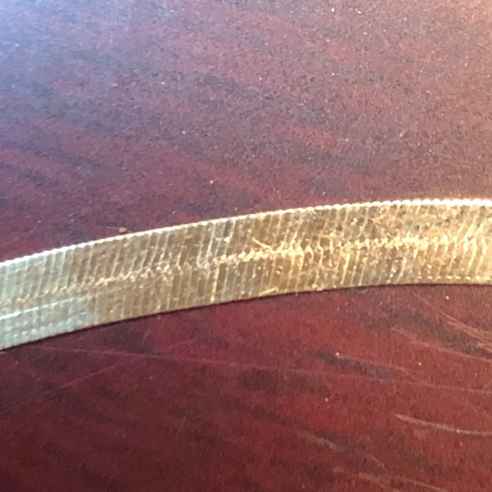 Unisex herringbone 14k necklace - Picture 8 of 16
